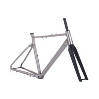 700C Aluminium Gravel Bike Rahmen SpiritX Wind Interne Kabelführung Steckachse Flat Mount Scheibenbremse BSA68 Abenteuer-Radfahren