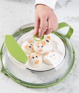 Cubierta de salpicaduras para microondas de cocina para alimentos con vaporizador de agua y mango, sin BPA y protector de salpicaduras seguro para lavavajillas - Product Image 4