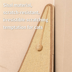 Papan Cakar Kucing Kayu Vertikal dari Dinding ke Dinding Ekstra Besar Tahan Aus Anti Gores Pelindung Sofa Papan Cakar Kucing - Product Image 4