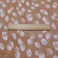 Erstaunliches Blumen design Hohe Qualität Günstiger Preis Auf Lager Heißes Verkaufs material Seiden krepp Chiffon Stoff für Damen Kleid Kleidung