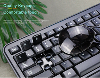 Set Komputer Tablet Laptop terbaru, Mouse kantor tanpa kabel USB 2.4g kustom Dengan Keyboard membran