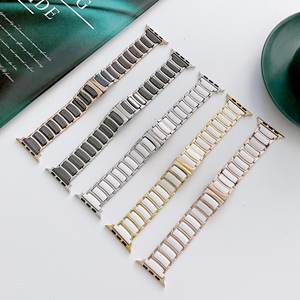 <span class=keywords><strong>Correa</strong></span> de Cerámica de Lujo para Reloj <span class=keywords><strong>Apple</strong></span>, Brazalete Metálico Ejecutivo para las Series 11, 10, 9, 8, 7, 49mm, 45mm, 46mm - Product Image 1