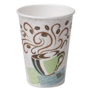 Dixie Confezione da 50 Bicchieri di Carta Usa e Getta da 12oz per il Mercato Giapponese, Design Personalizzato con Motivo 'Coffee Dreams' per l'Uso Quotidiano del Caffè - Product Image 1