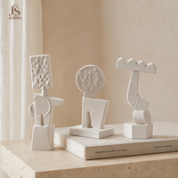 Ensemble de sculptures géométriques abstraites en céramique nordique Jossin pour table console, étagère et décoration intérieure