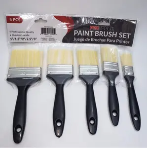 Juego de pinceles de pintura para pared, brochas de pintura profesionales para paredes con mango de madera, 25mm-150mm