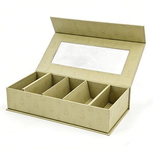 กล่องของขวัญรักษ์โลก กล่องบรรจุภัณฑ์ชาคุณภาพสูง ชุดกล่องของขวัญแบบครบชุดพร้อมหลอดกระดาษด้านใน - Product Image 4