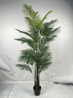 Palmier artificiel réaliste pour décoration intérieure, plante artificielle, faux arbre