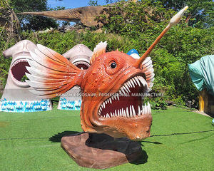 Estatua personalizada de peces de aguas profundas, pez rape Animatronic con luz LED para Ocean Park - Product Image 2