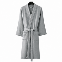Peignoir unisexe en coton éponge double face, très absorbant, pour la maison et après la douche, pour toutes les saisons