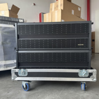 Boutum I-4000PP Haut-parleurs actifs en ligne à double woofer de 10 pouces étanches en néodyme 135 dB