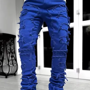 กางเกงยีนส์ผู้ชาย jeans2024 กางเกงคาร์โก้ผู้ชาย กางเกงยีนส์แบบกําหนดเอง streetwear ใส่ถุง