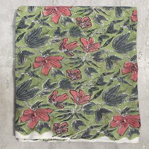 Tissu de robe en coton indien uni à fleurs doux et 100% coton pour filles et garçons par yard, écologique - Product Image 3