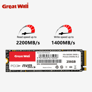 SSD Great Wall GW3300 NVMe M.2 2280 PCIe Gen3 128GB-2TB 3D NAND TLC Kecepatan Baca 3300MB/s Garansi 5 Tahun Bersertifikasi CE/FCC - Product Image 1