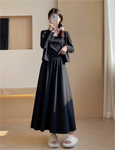 3PCS New Design Elegant Women Fashion <strong>Coat</strong>+Top+<strong>Skirt</strong> Ladies Casual Dresses Clothing Set - Product Image 2