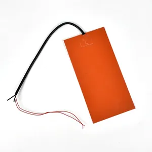 Parlak özelleştirilmiş yüksek kalite esnek elektrikli 12V 15W 24W silikon ısıtıcı ped kauçuk ısıtma plakası
