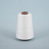100% Recycled Polyester 20S Ring Spun Yarn Raw White Color High-quality Super Soft-feeling High Tenacity Knitting Weaving Sewing