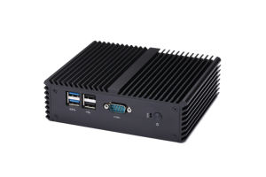 Qotom Q177P 4RS232 mini pc industriel double LAN quad core J3710 1.6GHz DP Mini PC sans ventilateur - Product Image 3