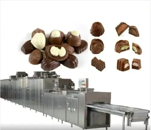 Full Automatic Chocolate Pouring Molding Machine Depositing Line