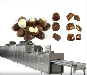 Genyond全自动巧克力棒精整浇注成型沉积包装制造机生产工厂生产线