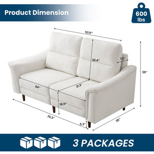 Ghế sofa giường gấp đa năng, chất lượng cao, thiết kế hiện đại, kiểu <span class=keywords><strong>d</strong></span>áng bọc nệm, <span class=keywords><strong>d</strong></span>ành cho 2/3 người ngồi, khung kim loại. - Product Image 4
