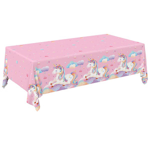 54 X 108 Inch Magic Unicorn Eco-friendly Waterproof Disposable <b>Tablecloth</b> for Child Birthday Parties-Hot Selling Factory Price - Product Image 4