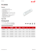 Alimentation LED à tension constante CE/RoHS 100W/150W/200W avec PFC pour bande LED, 200-240V AC-DC 24V, petite taille, IP20, simple sortie