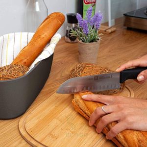 Bamboo <b>Bread</b> Box with Natural Bamboo Chopping Board Modern <b>Bread</b> Bin and Canisters Hot Sell <b>Bread</b> Container Storage - Product Image 5