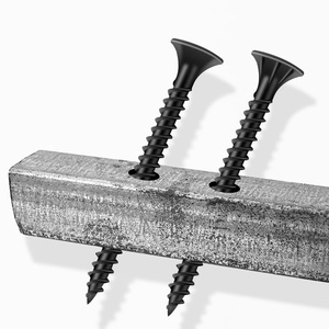 Tornillos autorroscantes de acero al carbono negro P-H PH0307068 M6 de rosca gruesa métrica y en pulgadas para instalación de paneles de yeso en paredes - Product Image 6