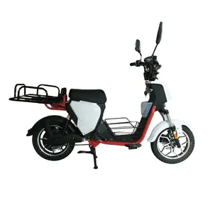Long Range 70km 500 Watt adult pedal assist cargo fast food pizza delivery basket electric moped scooter motorcycle motorbike