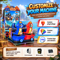 Machine de jeu de tir sur le thème des pirates, équipement d'arcade interactif pour centre commercial