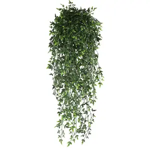 Wall Hanging Simulation False Flowers False Green Plants Vine Vine Turtle Leaves Artificial Wall Hanging Plastic Rattan