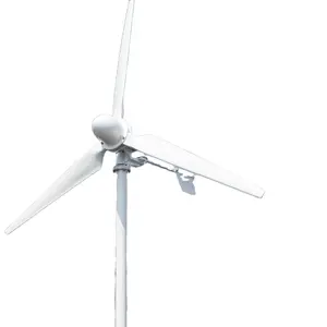 HAWT風車1kw 2kw 3kw 4kw 5kw 10kw 30kw水平軸風力タービン発電機家庭用Mpptコントローラー付き