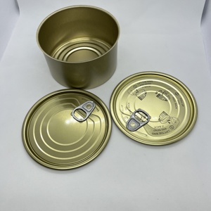 Boîtes de conserve en métal pour la conservation de la viande en vrac de Chine, 100/130/200 grammes, rondes, 2 pièces, vides, boîtes de conserve en métal pour sardines à vendre - Product Image 2