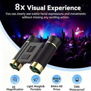 Binoculares Compactos Portátiles Linhuida 8x21, Lentes con Recubrimiento Completo HD, Alta Potencia, para Observación de Aves y Caza, Telescopio Profesional - Product Image 3