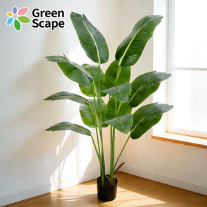 Plante artificielle de bananier du voyageur de luxe en pot, faux arbre <span class=keywords><strong>pour</strong></span> décoration d'événements, toile de fond de mariage et de fête - Product Image 1