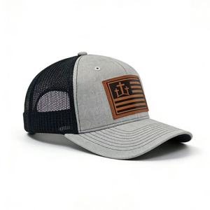 Casquette Trucker Personnalisée 6 Panneaux en Cuir de Haute Qualité, Gorra en Maille Vierge, Casquette Snapback 511 pour Hommes - Product Image 2