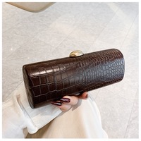 Tas Clutch Malam Mewah Kulit PU Vegan Wanita Pola Buaya Kasual Pesta Pernikahan Tali Rantai Bahu Tahan Air