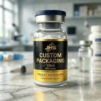 Autocollants personnalisés pour flacons de 5 mg, 10 mg, 10 ml, 3 ml, 5 ml, 4 ml, étiquettes holographiques pour flacons de peptides, boîtes d'emballage pour flacons