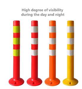 売れ筋商品 750mm ソフトフレキシブル警告ポスト 壊れない反射式ボラード 交通標識 警告柱 道路安全用 - Product Image 1