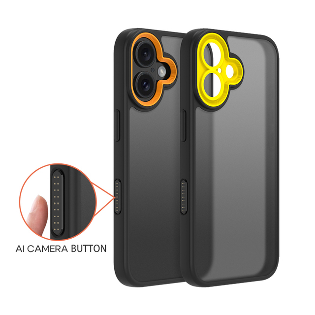Anti-Fall 2.0mm TPU+PC Mobile Phone Case for iPhone 16/6 Plus/16 Pro/16 Promax Skin-Friendly Feel with Multiple Color Options