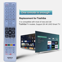 Control Remoto Universal Inteligente LCD LED 4K UHD Android TV HUAYU RM-L1278+ para Todos los Televisores Toshiba