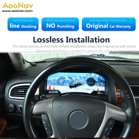 Cluster numérique LCD de voiture 15.1 "pour Chevrolet GMC YUKON Tahoe Suburban 2007-2014 tableau de bord de compteurs de vitesse virtuels stéréo d'origine