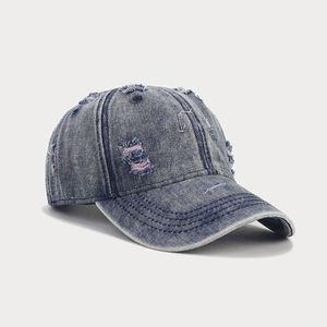Fashion Unique Direct Factory Low Moq High Quality Vintage Distressed Vintage Baseball <b>Cap</b> <b>Plain</b> Denim Baseball <b>Cap</b> - Product Image 6