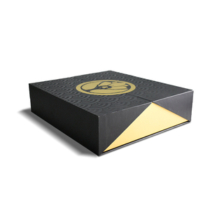 2025 Newly Luxury Gift <b>Box</b> Folding Two Doors Lid <b>Box</b> <b>Silver</b> Gold Foil Stamping Logo Magnetic Boxes - Product Image 1