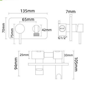 Современный латунный распылитель для биде - Product Image 6