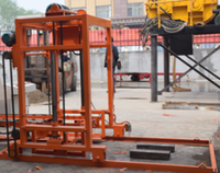 Machine de fabrication de blocs pressés pour la production de blocs de ciment et de briques d'argile, à moteur essence, de Chine, avec moule à briques