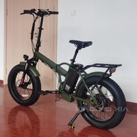 Vélo électrique pliable à batterie lithium 48V 15Ah, 20 pouces, pneus larges, moteur 250W, longue autonomie, promotionnel
