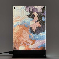 Led rétro-éclairé affiche épée Art en ligne Anime veilleuse pour cadeau d'anniversaire chambre veilleuse salle de jeux déco lampes de table signe
