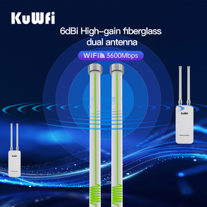 WiFi7 AP KuWFi 3600 Mbit/s Community-WLAN Solarbetrieben Kabelloser Outdoor <span class=keywords><strong>Access</strong></span> <span class=keywords><strong>Point</strong></span> mit Großer Reichweite und 2,5G-Anschluss für Einkaufszentren - Product Image 4