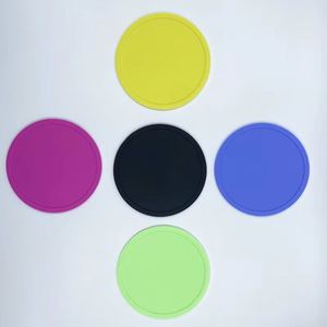 Custom Silicone Rubber <b>Bar</b> Cup Coasters Durable Heat Resistant Drink Cup <b>Mat</b> for Home Kitchen Drinks Coffee Heat Insulation <b>Mat</b> - Product Image 4
